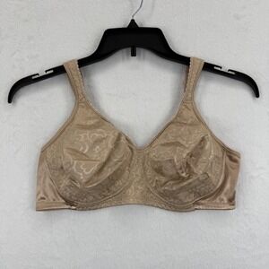 Playtex Secrets Undercover Perfects Beige‎ Floral Full Coverage Bra Size 40C